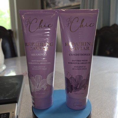 Le Chic Repairing Caviar Shampoo & Conditioner Set, Keratin, Argan Oil, 175ml