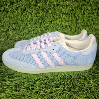 韓国　Adidas Samba ライトブルー ピンク スニーカー Adidas Samba OG Mens Tactical Blue Lavender Pink Sneaker JI3178