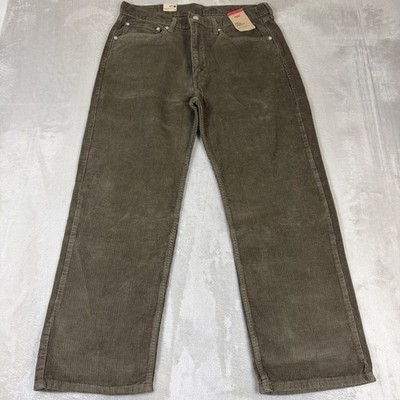 Levi's 565 Loose Straight Corduroy Jeans Men's Size 34x30 Brown Y2k Cotton