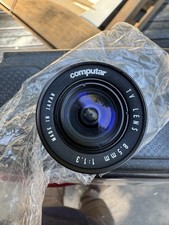 NOS COMPUTAR M8513 8.5mm F1.3 C-Mount TV Lens Japan Original Box
