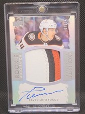 2023-24 UD The Cup Exquisite Collection Patch Pavel Mintyukov RC Auto 31/34 