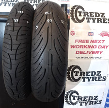 Michelin Pilot Rd 4 180/55/17 &120/70/17 Motorcycle Tyres Partworn V51