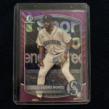 2025 Bowman Chrome Lazaro Montes Fuscia Raywave /199 BCP-23