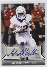2019 Leaf Draft Auto Alexander Mattison #BA-AM2 Auto s5j