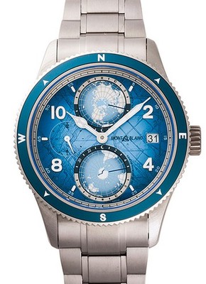 Montblanc 1858 Geosphere MB130961 Titanium 42mm Automatic 1990 #KMW897