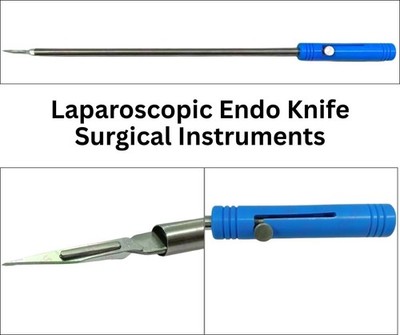 1pc Laparoscopic Endo Knife 5mmx330mm Surgical  Stainless Steel  Instruments CE