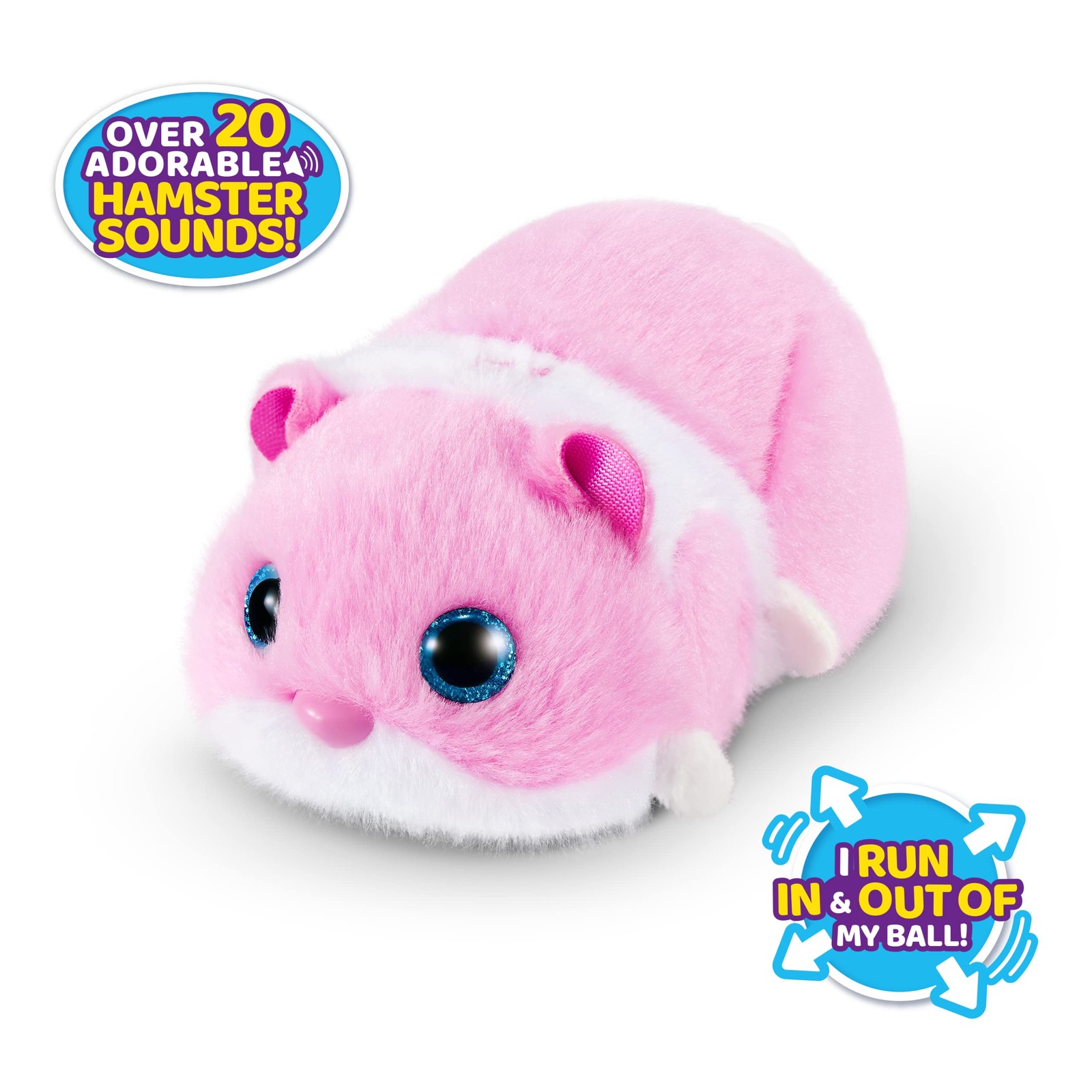 Hamstermania (Pink) by ZURU Hamster, Electronic Pet, 20+ Sounds Interactive, ...