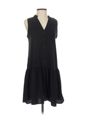 Nine West Women Black Casual Dress XS