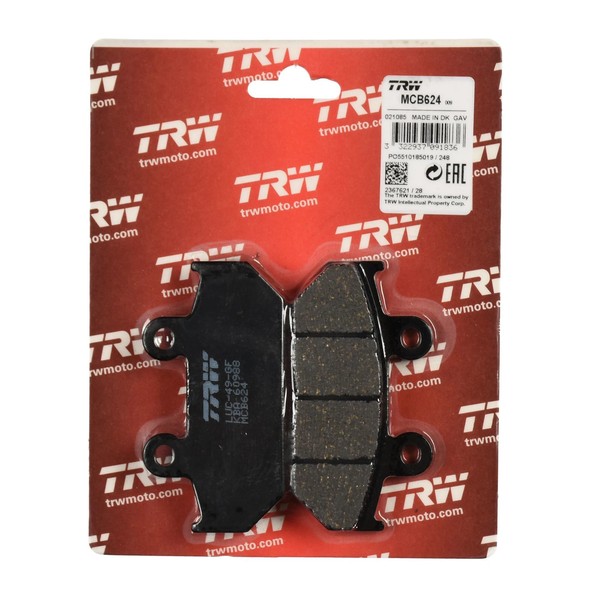 TRW Bremsbelag Organisch (FüR: Honda VT 600 C Shadow PC21 89-93 Vorne )-image