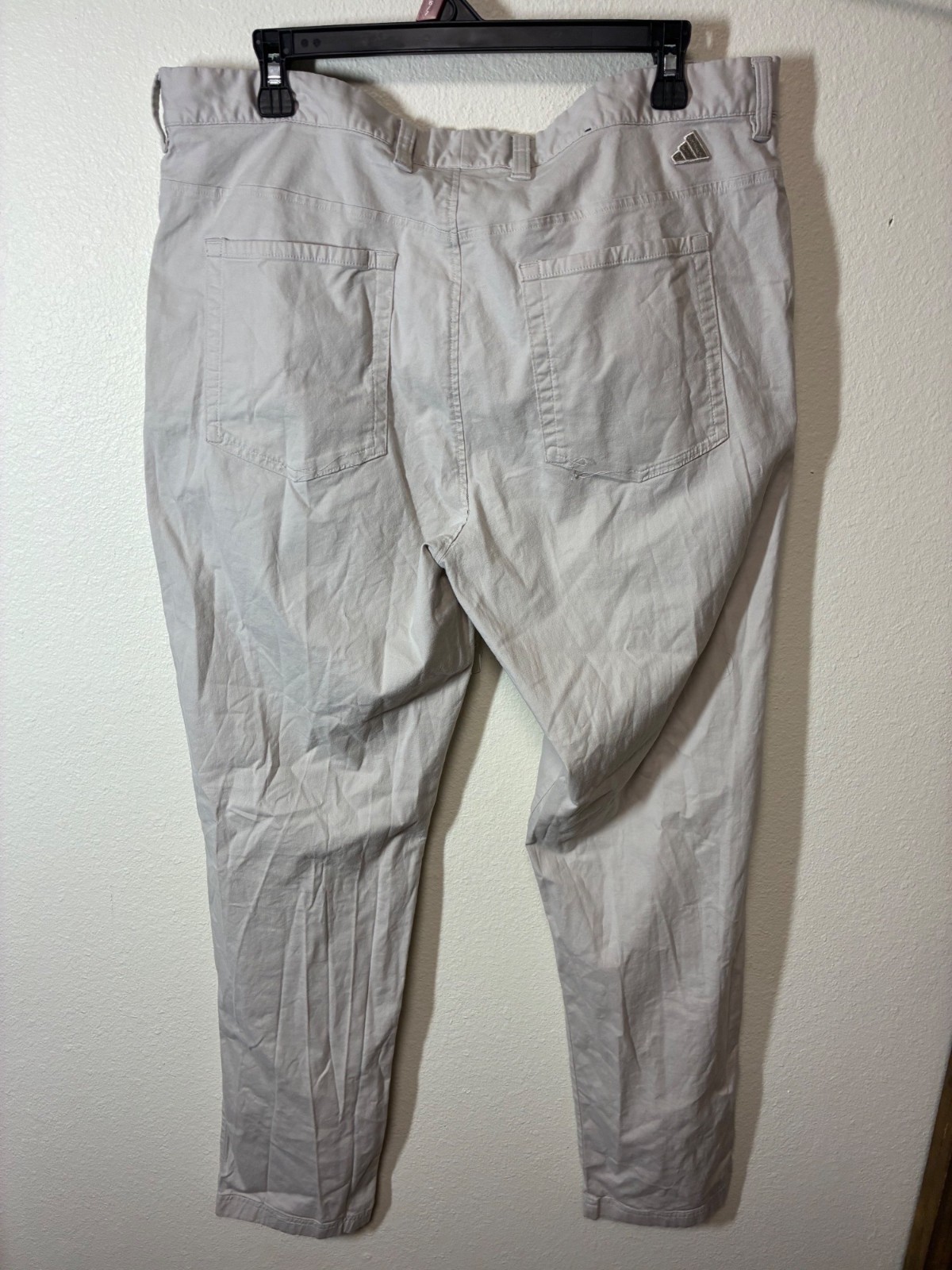 Adidas Khaki Pants Business Casual Golf Athletic Men's Size 38x34 thumbnail 2