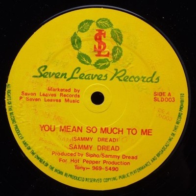 Sammy Dread - You Mean So Much To Me / Wrap Up A Draw, 12'', (Vinyl)