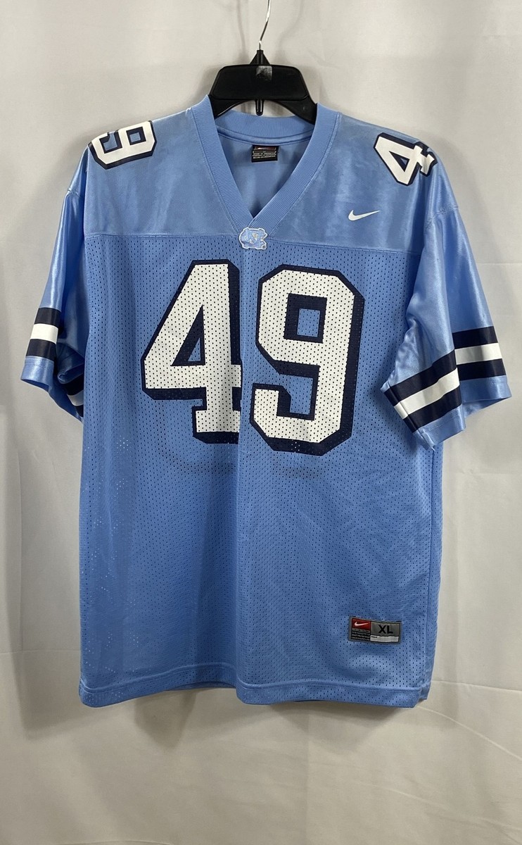Nike Unisex Team Football Jersey Light Blue #49 Mesh Sz XL | eBay