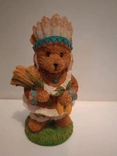K's Collection 5" Indian Bear Carrying Corn Thanksgiving Decoration Figure