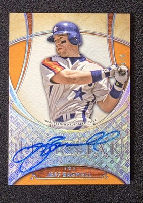 JEFF BAGWELL 1st Of 5 2017 TOPPS FIVE STAR ORANGE AUTOGRAPH HOUSTON ASTROS HOF🔥