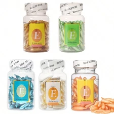 Vitamin E Moisturizing Essence Capsules 60pcs, Hydrating Facial Essential Oil