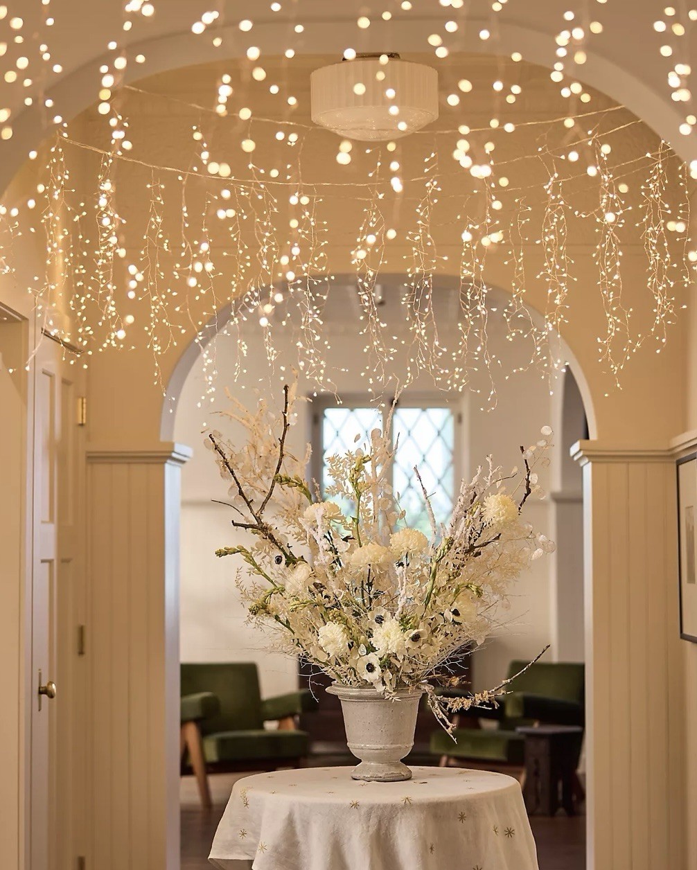 Anthropologie Terrain Stargazer Twinkling Icicle Light Strand 15 feet  NIB $158