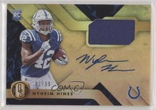 2018 Panini Gold Standard Rookie Jersey Auto 81/99 Nyheim Hines #226 Auto 2fw