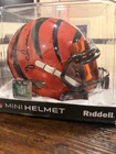 Jamarr Chase Cincinnati Bengals Autographed Mini Helmet with Visor Beckett COA