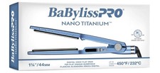 Babyliss Pro Nano Titanium | Digital Ionic Flat Iron 1 3/4 / 44mm 450F- NEW