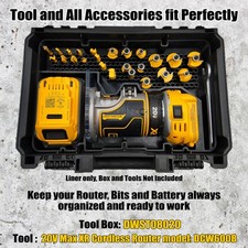 Dewalt 20V Router Insert Organizer Tray For Dewalt Deep Compact
