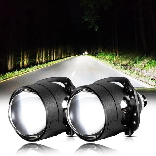 AUXBEAM 2.5inch Projector LED Fog Lights White Hi/Low Beam Bumper Driving Lamps