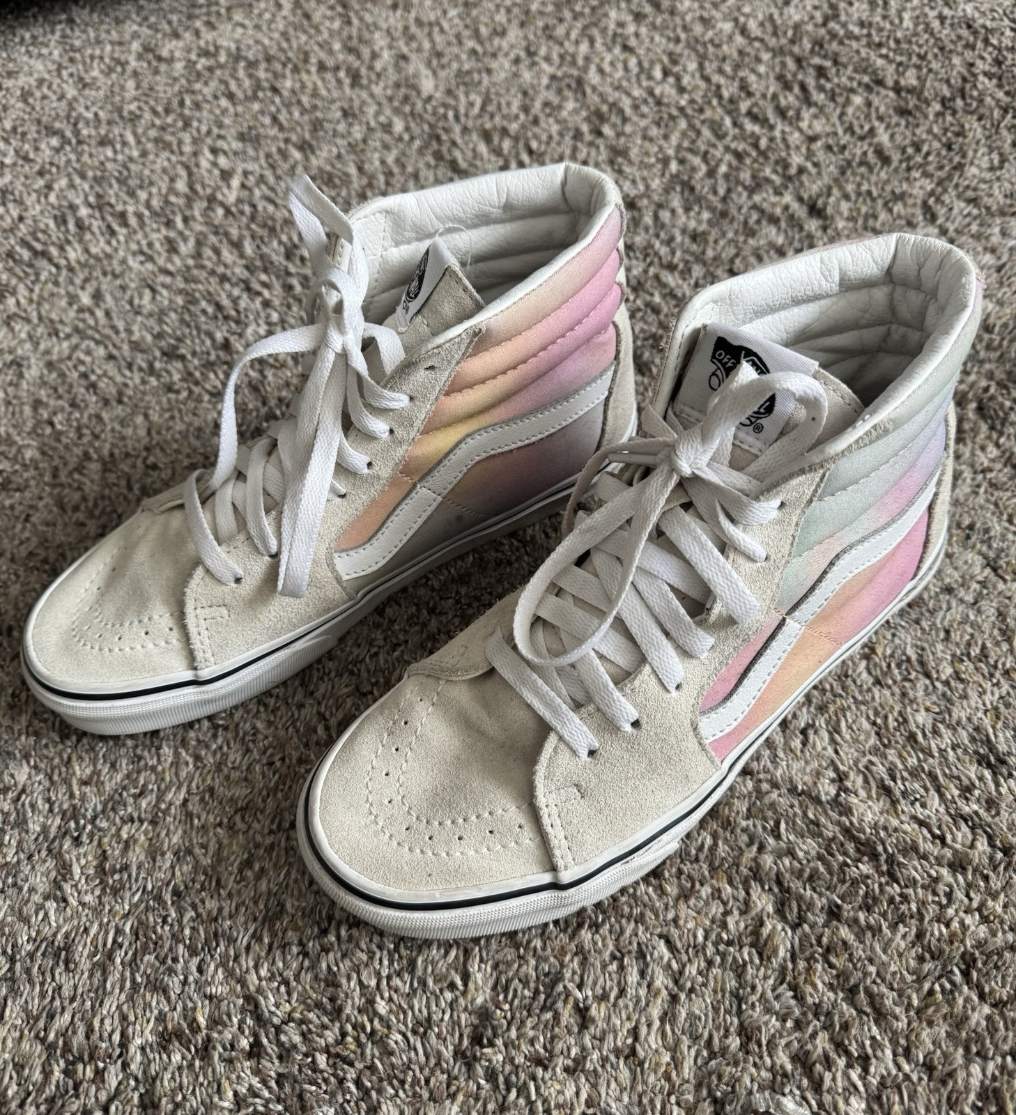 Vans Off The Wall High Top Sk8 Skate Shoes Sneakers Women Size 8 Men 6.5