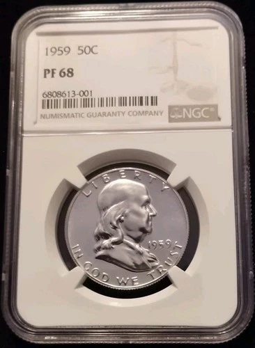 1959 Franklin Proof Half Dollar NGC PF68