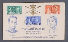MayfairStamps St Helena 1937 King George VI Coronation Set Cover aaz_23523