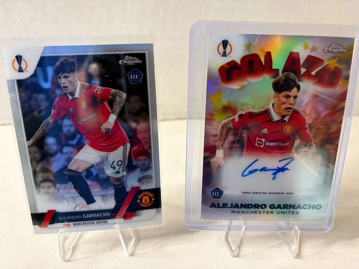 Topps Chrome UEFA Club Competitions Alejandro Garnacho #G-17