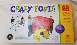 Crazy Forts 60 PIECE ADD-ON Fort Building Kit Buildable Indoor/Outdoor Toys