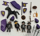Playmobil 3669 Dragon Knight Squad Medieval Vintage Shield Flag Purple EXTRAS