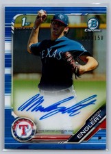 Mason Englert 2019 Bowman Chrome #CPA-ME 1st Bowman Auto Blue /150