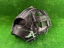 Atoms Limited 26SS Hardball Glove for Right-Hand Infield Black Green Stitch New