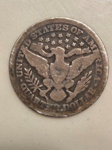 1897 (P) Liberty Head "Barber" Quarter Silver 25¢ - Good - Bild 2 von 3