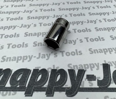 Snap-on Tools USA NEW 1/4'' Drive 15mm Metric Semi Deep 6PT Chrome Socket TMMS15