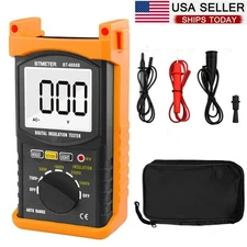 Digital Insulation Resistance Tester 200GΩ Megohmmeter 5000V AC Volt Electric US