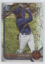 2022 Bowman Draft Chrome Sparkle Refractor Simon Juan #BDC-52 16xg