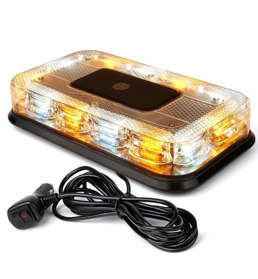 LUMENIX 12'' Rooftop Strobe Beacon Light 72 LED Magnetic Emergency Flashing Wa...