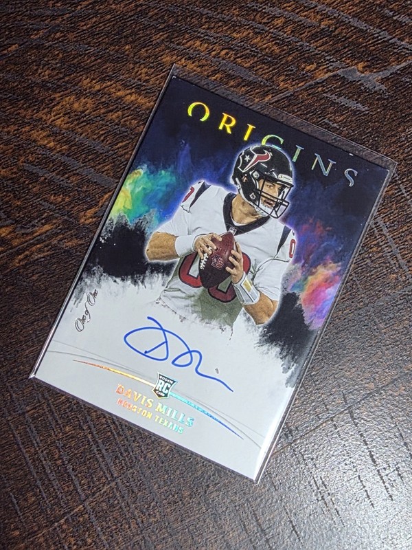 2021 Panini Origins - Davis Mills 🔥 1/1 Auto Texans 🔥