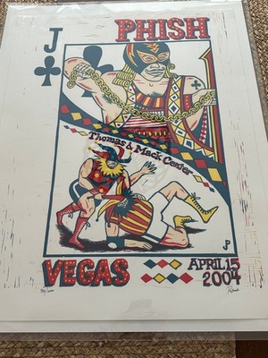 Phish Las Vegas 2004 Pollock Poster Set Matching 954/1000 Jack