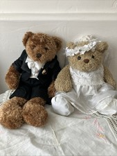 Bride  Groom Teddy Bears Wedding Or Engagement Gift Decor Stuffed Bears Dolls