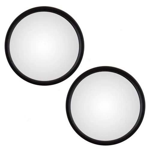 New Pair Set Universal Convex Side Mirror Stainless Steel 5" with Bracket