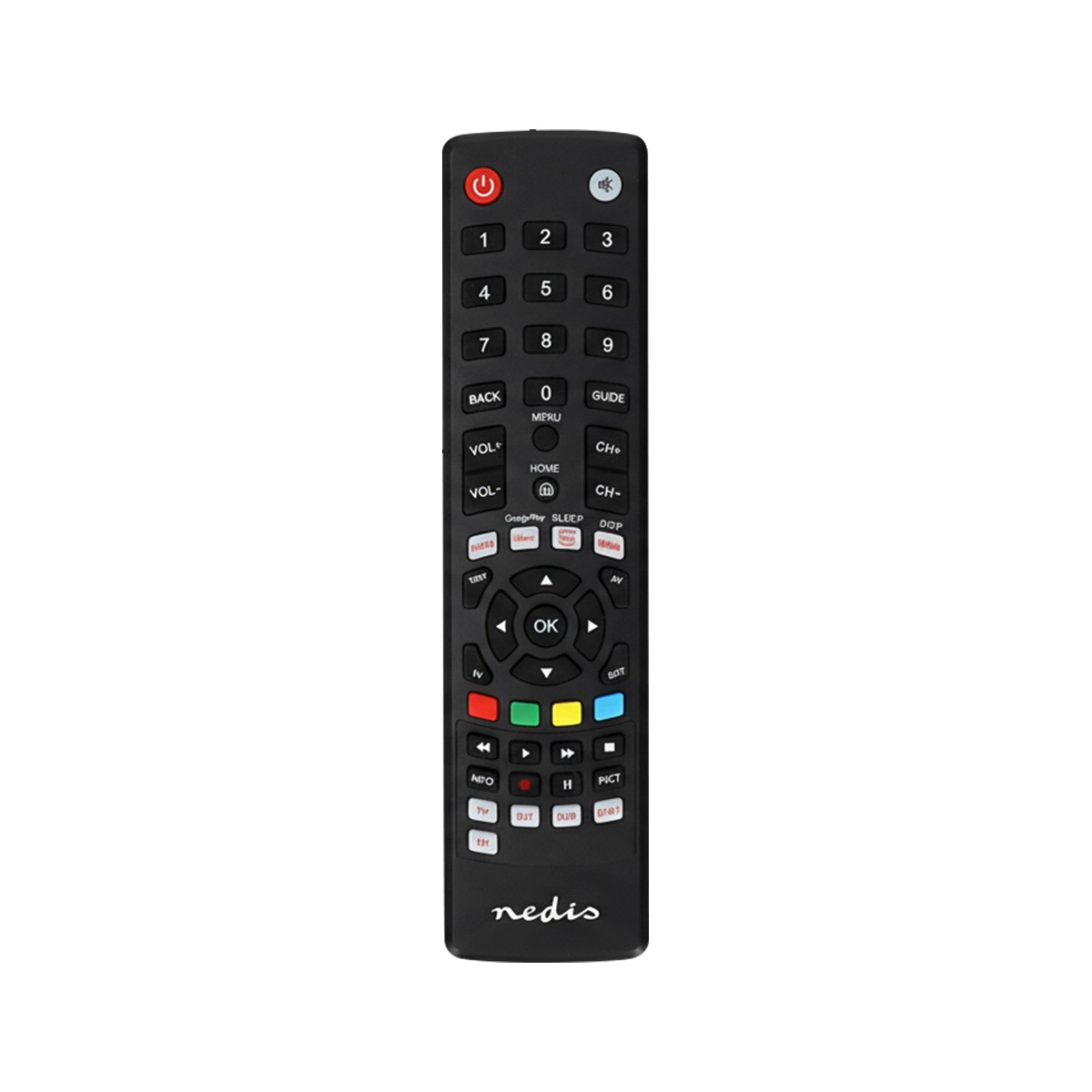 Télécommande universelle 4 en 1 préprogrammée TV DVD SAT TNT noire