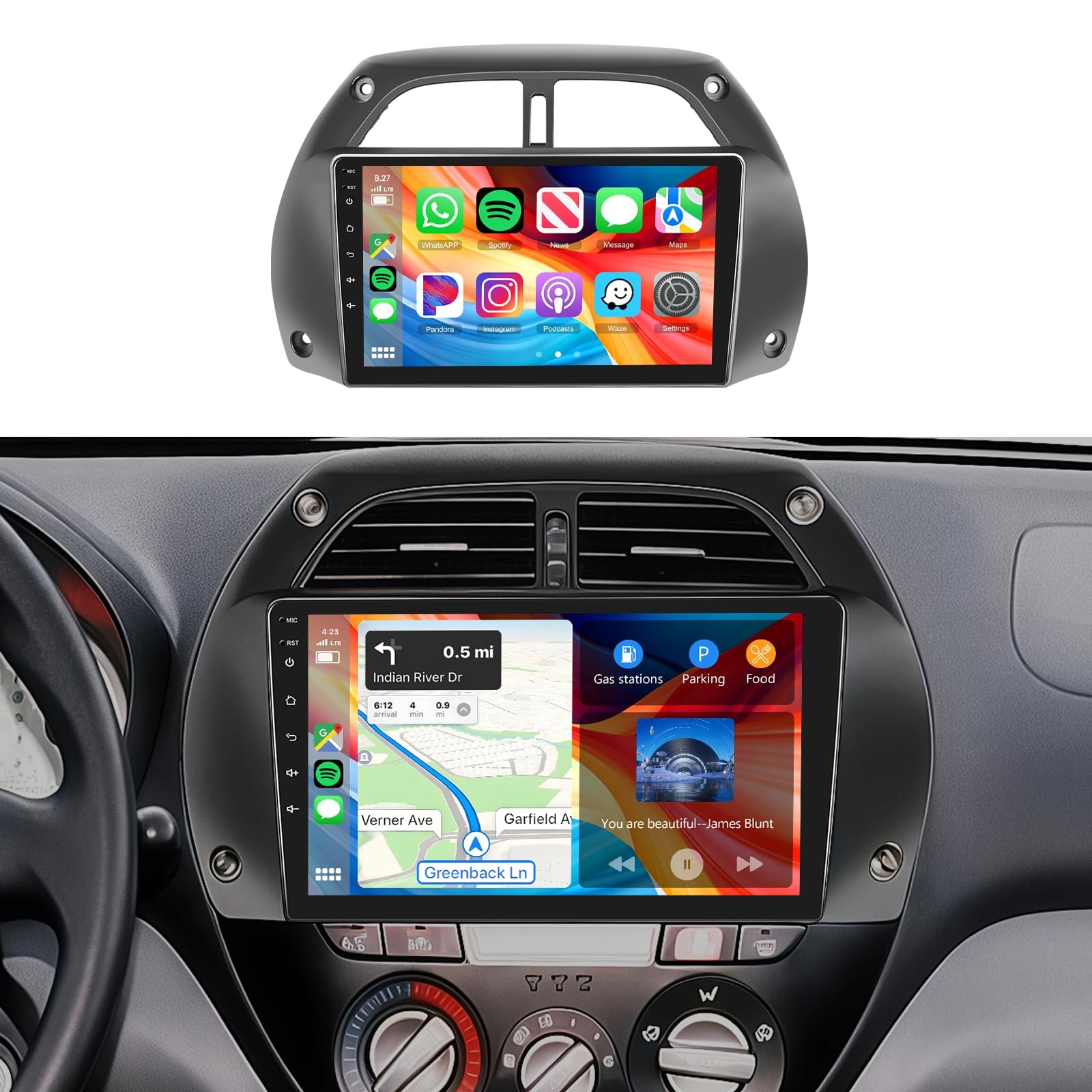Car Radio Stereo for Toyota RAV4 2001-2006 2+64G 9" Touch Sc