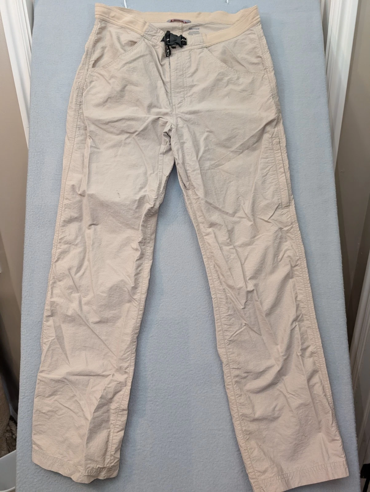 Marmot Tommy Caldwell Men's 34 Beige Athletic Lightweight Hiking Pants B5