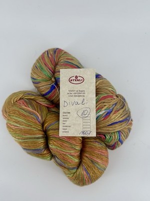 100% Silk Yarn Lot - 2 Skeins Stenli Divali Variegated 200g Free Shipping!