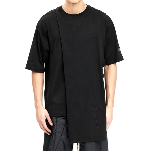 Rick Owens Champion Toga Tee Cotton Black Asymmetrical Pentagram XXL 2XL Shirt