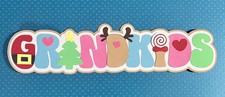 Grandkids Scrapbooking Die Cut Title. Multi-layered. Hand-crafted.