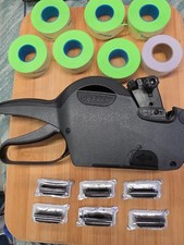 Garvey Price Label Gun Tested Works w/ 7 Label Rolls & 6 New Ink Rollers Retail