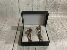 Ladies Watch and Matching Bracelet Silver Metal Strap Pink Face with Box 
